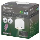 Светильник светодиодный уличный настенный Кватро 2x3W 4000K H100mm алюминий/белый вверх/вниз IP65