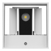 Светильник светодиодный уличный настенный Кватро 2x3W 4000K H100mm алюминий/белый вверх/вниз IP65