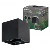 Светильник светодиодный уличный настенный Кватро 2x3W 4000K H100mm алюминий/черный вверх/вниз IP65