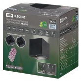 Светильник светодиодный уличный настенный Кватро 2x3W 4000K H100mm алюминий/черный вверх/вниз IP65