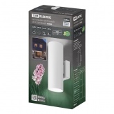 Светильник светодиодный уличный настенный TDM Тубо 2x6W 4000K H252mm алюминий/белый вверх/вниз IP65