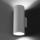 Светильник светодиодный уличный настенный TDM Тубо 2x6W 4000K H252mm алюминий/белый вверх/вниз IP65