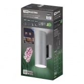 Светильник светодиодный уличный настенный TDM Тубо 2X6W 4000K H252mm алюминий/серый вверх/вниз IP65