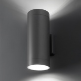 Светильник светодиодный уличный настенный TDM Тубо 2X6W 4000K H252mm алюминий/серый вверх/вниз IP65