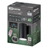 Светильник светодиодный уличный настенный TDM Соло 6W 4000K H160mm алюминий/черный IP65