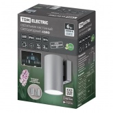 Светильник светодиодный уличный настенный TDM Соло 6W 4000K H160mm алюминий/серый IP65