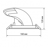 Светильник светодиодный Downlight TDM Акцент-1 LED DSL-01-040-WW 40W 3000K 24° IP40 поворотный