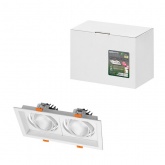 Светодиодный светильник карданный TDM Фокус-1 LED CSL-01-2x11-WW 22W 3000K 35° IP20 встраиваемый