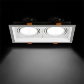 Светодиодный светильник карданный TDM Фокус-1 LED CSL-01-2x11-NW 22W 4000K 35° IP20 встраиваемый