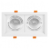 Светодиодный светильник карданный TDM Фокус-1 LED CSL-01-2x11-NW 22W 4000K 35° IP20 встраиваемый