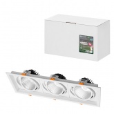 Светодиодный светильник карданный TDM Фокус-1 LED CSL-01-3x11-NW 33W 4000K 35° IP20 встраиваемый