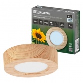 Светильник светодиодный TDM накладной круг Даунлайт СПО 6 Вт 4200K (сосна) 120х32мм