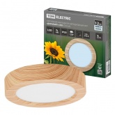 Светильник светодиодный TDM накладной круг Даунлайт СПО 12 Вт 4200K (сосна) 170х32мм