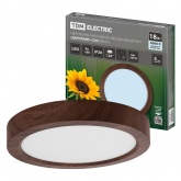 Светильник светодиодный TDM накладной круг Даунлайт СПО 18 Вт  4200K (венге) 225х32мм