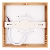 Светильник светодиодный TDM накладной квадрат Даунлайт СПО 12 Вт 4200K (сосна) 170х170х32мм