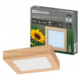 Светильник светодиодный TDM накладной квадрат Даунлайт СПО 12 Вт 4200K (сосна) 170х170х32мм