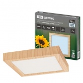 Светильник светодиодный TDM накладной квадрат Даунлайт СПО 18 Вт 4200K (сосна) 225х225х32мм