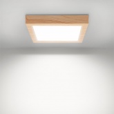 Светильник светодиодный TDM накладной квадрат Даунлайт СПО 18 Вт 4200K (сосна) 225х225х32мм