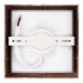 Светильник светодиодный TDM накладной квадрат Даунлайт СПО 12 Вт 4200K (венге) 170х170х32мм