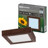 Светильник светодиодный TDM накладной квадрат Даунлайт СПО 12 Вт 4200K (венге) 170х170х32мм