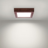 Светильник светодиодный TDM накладной квадрат Даунлайт СПО 12 Вт 4200K (венге) 170х170х32мм