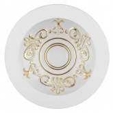Светильник встраиваемый TDM LED Деко 03 10W 4000K круглый, золото/белый IP44 d155/D170x42mm