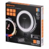 Лампа кольцевая светодиодная 16W 2700-6400K/RGB 30см настольный штатив ПДУ/диммер крепление телефона