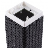 Светильник садовый на солнечной батарее TDM СС Ротанг 2 пластик 9,5x60 см IP44