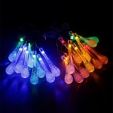 Гирлянда TDM на солнечной батарее ССГ-148 Капли 2.7 м, 20 LED многоцветный IP54