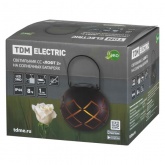 Светильник садовый на солнечной батарее TDM СС Лофт 2 сталь 15x12 см IP44