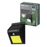 Светильник фасадный TDM Феникс 1 на солнечной батарее 1W IP65 с датчиком движения, черный, пластик