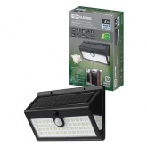 Светильник фасадный TDM Феникс 2 на солнечной батарее 2W IP65 с датчиком движения, черный, пластик