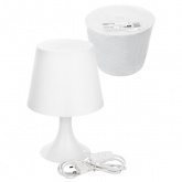 Светильник настольный TDM ФНБ 0001 ГЛОУ под лампу max 15W E14 белый