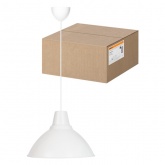 Светильник подвесной TDM НСБ 2537/1 Steel 40 Вт Е27 опал, шнур белый