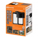 Светильник садово-парковый TDM Чикаго 60W E27 вниз, металл, прозрачное/черный