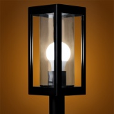 Светильник садово-парковый TDM Женева 60W E27 стойка, алюминий, прозрачное/черный