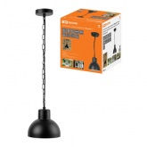 Светильник садово-парковый TDM Бостон-1 60W E27 D200 мм, подвес, металл, черный