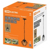 Светильник садово-парковый TDM Доминго 60W E27 подвес, металл, черный