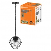 Светильник садово-парковый TDM Доминго 60W E27 подвес, металл, черный