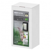 Светильник садово-парковый TDM LED Аура 6W 3000K алюминий/черный IP65 H300 мм