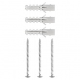 Светильник садово-парковый TDM LED Аура 6W 3000K алюминий/черный IP65 H300 мм