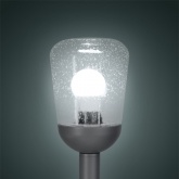 Светильник садово-парковый TDM Мадрид 1х60W E27 столб H955mm алюминиевый прозрачное/серый