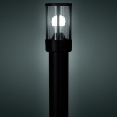 Светильник садово-парковый TDM Лахти 1х60W E27 столб H1000mm алюминиевый прозрачное/черный