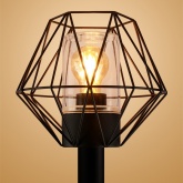 Светильник садово-парковый TDM Доминго 1х60W столб H800mm черный, металл E27