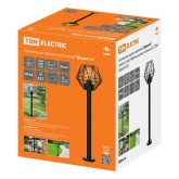 Светильник садово-парковый TDM Доминго 1х60W столб H800mm черный, металл E27