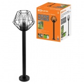 Светильник садово-парковый TDM Доминго 1х60W столб H800mm черный, металл E27