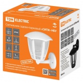 Светильник садово-парковый TDM Сити НБУ 07-60-002 У1 4-х гранник настенный вниз черный