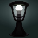 Светильник садово-парковый TDM Сити НТУ 07-60-001 У1 4-х гранник напольный черный