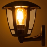 Светильник садово-парковый TDM Сити НБУ 07-60-003 У1 6-ти гранник настенный вверх черный