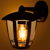 Светильник садово-парковый TDM Сити НБУ 07-60-004 У1 6-ти гранник настенный вниз черный